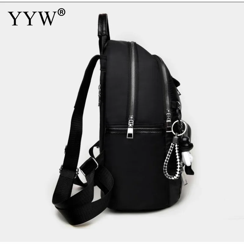 2019 повседневный рюкзак из ткани Оксфорд женские черные водонепроницаемые