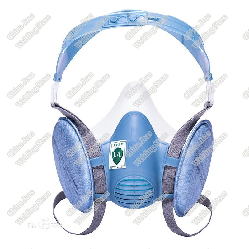 

Silicone Half Mask Respirator for Worker Men Industrial Dust Cement Dust Breathable Welding Mask with High Quality Filter Cotton