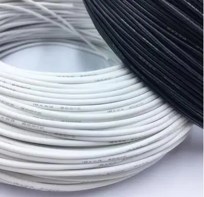 1 м высокотемпературный устойчивый мягкий силиконовый провод 24AWG (0 2 ^ мм)