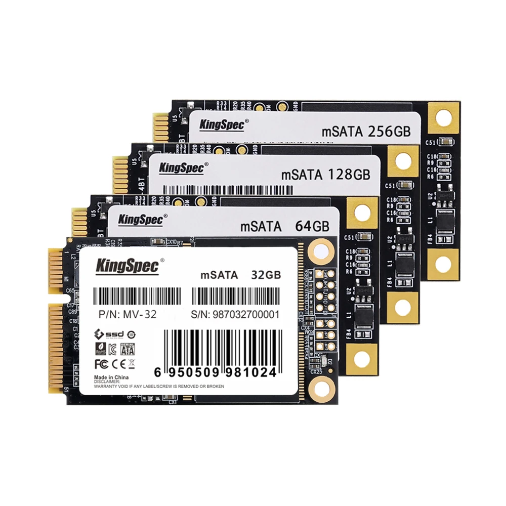 KingSpec SSD MSATA MINI PCI E 512 ГБ 256 128 Гб 64 MLC Digital Flash твердотельный накопитель устройства для