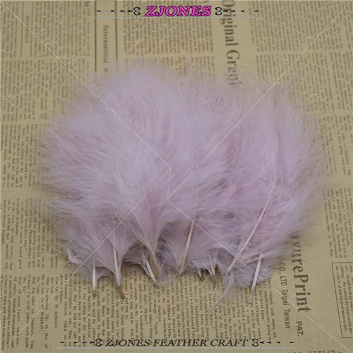 skin pink 20-100 шт 4-" пушистые перья индейки Марабу перо карнавал Хэллоуин Рождество DIY Ремесло Украшение свадебное украшение шлейф - Цвет: skin pink