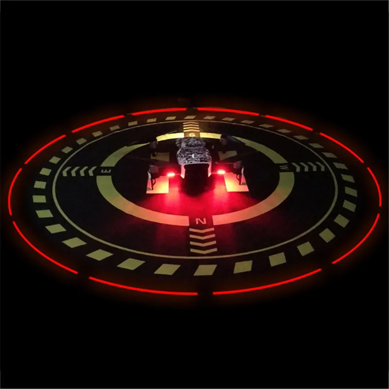 Портативная посадочная площадка D70cm Helipad складное Посадочное поле с подсветкой