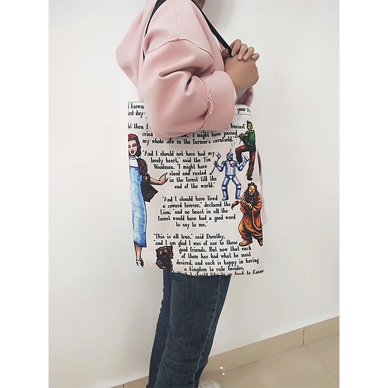 Женская Холщовая Сумка для покупок с ручками и плечевым ремнём|Хозяйственные