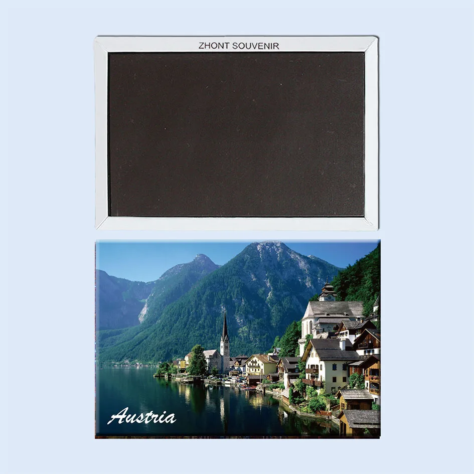 Austria_Hallstatt металлические обернутые жестяные магниты на холодильник 22040