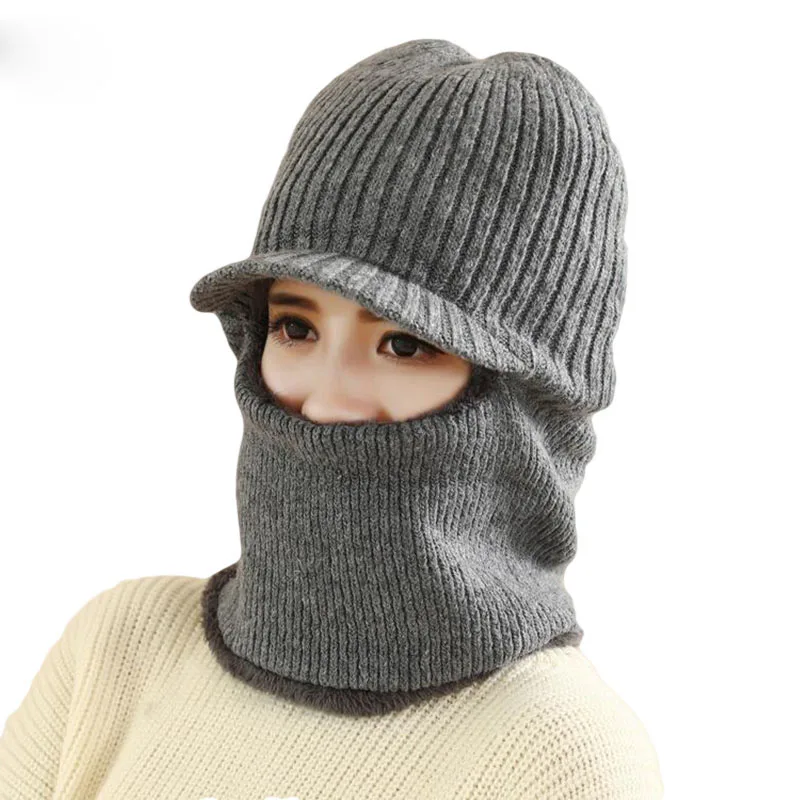Зимняя вязаная шапка бини мужской шарф Skullies вязаные шапочки зимние, шапки для женщин мужские шапки брендовые маска капота брендовые кепки