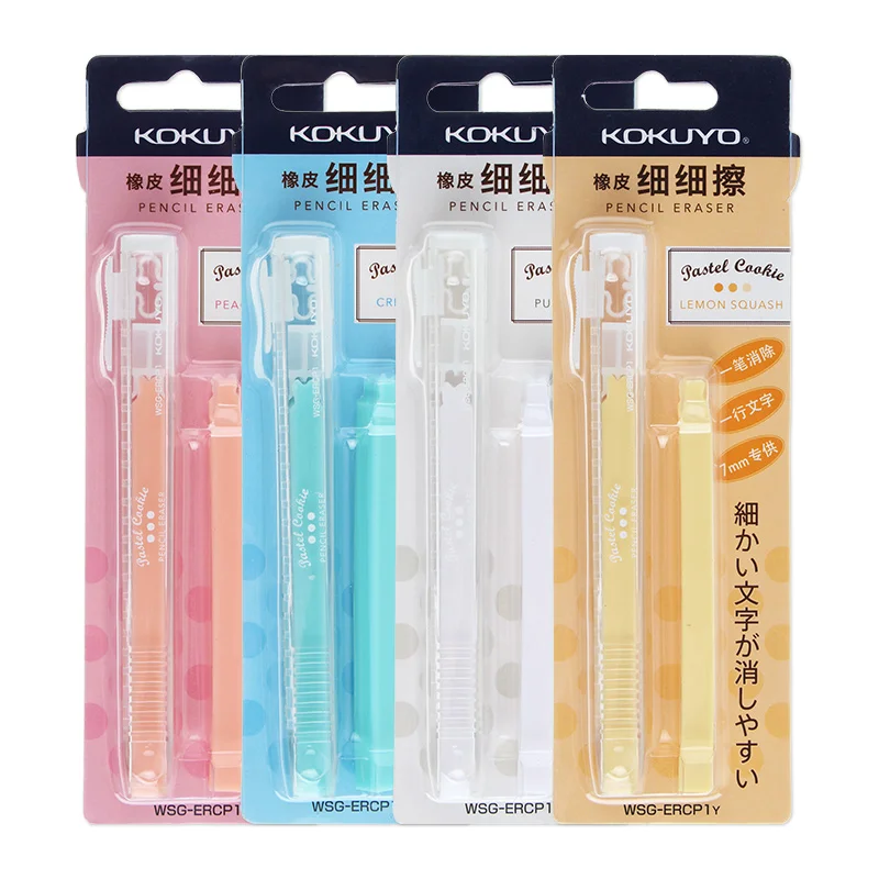 

Japan KOKUYO Wiping Eraser WSG-ERCP1 Light Color Song Series Pen Style