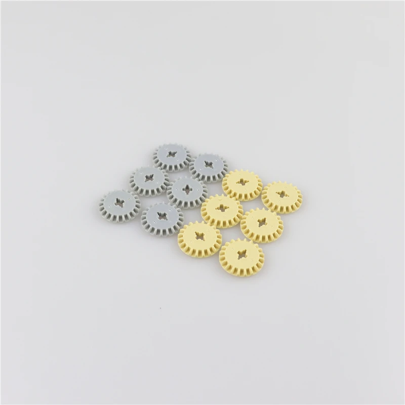 100 шт. MOC Technic Gear части поперечное отверстие Z20 зубной автомобиль кирпичи