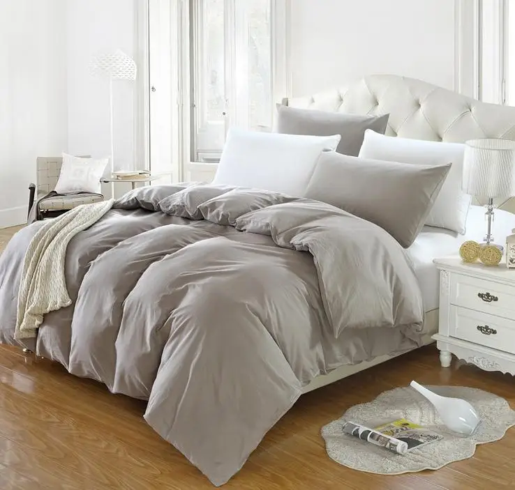 Однотонное хлопковое двойное Полноразмерное одеяло королевского размера