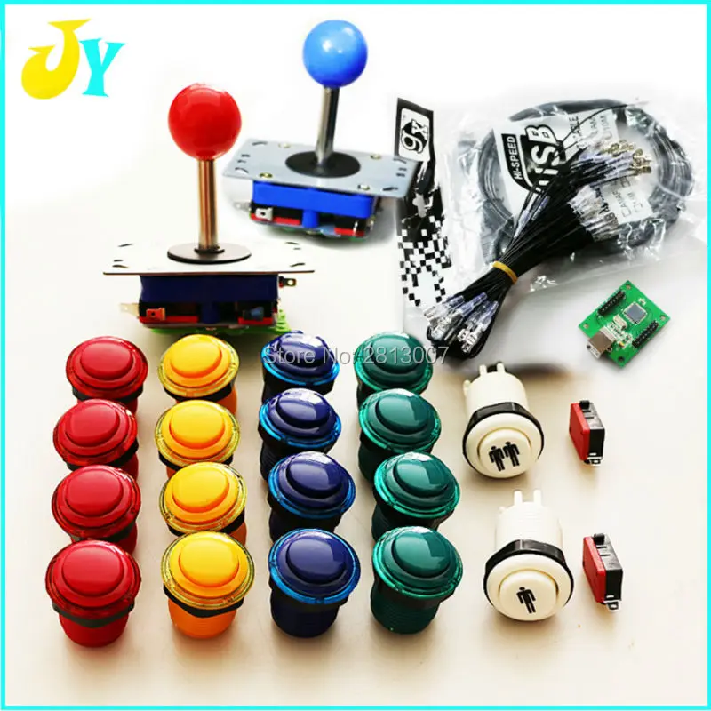 Jamma MAEM к USB контроллеру 2 плеера интерфейс джойстику Кнопка нажатия Multicade PC PS3 Raspberry