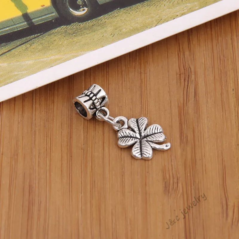 20 шт. винтажные Серебряные украшения для браслета Pandora|charms clover|pendants for braceletscharm pendant