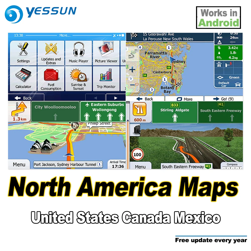 Карта памяти SD 8 ГБ GPS навигация для автомобилей Android карты Северной Америки США