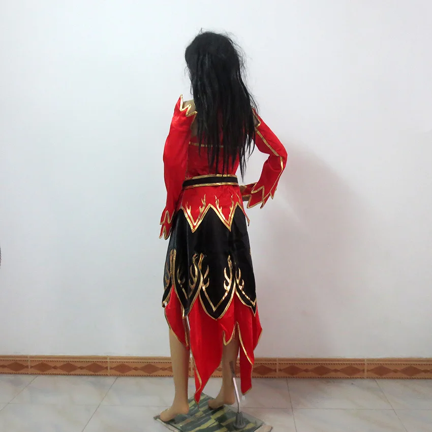 Dota 2 Lina костюм для косплея любой размер на заказ|cosplay costume|lina inversecustom cosplay costume |