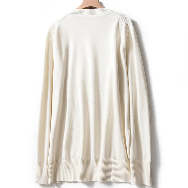 

ZHILI Men's 100% Cotton Simple Style O-Neck Sweater