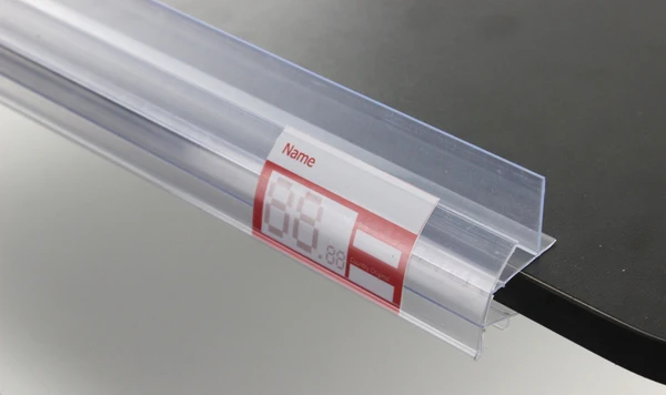 Светодиодная полочка ярлык из ПВХ ценник держатель баннера направляющая дисплея