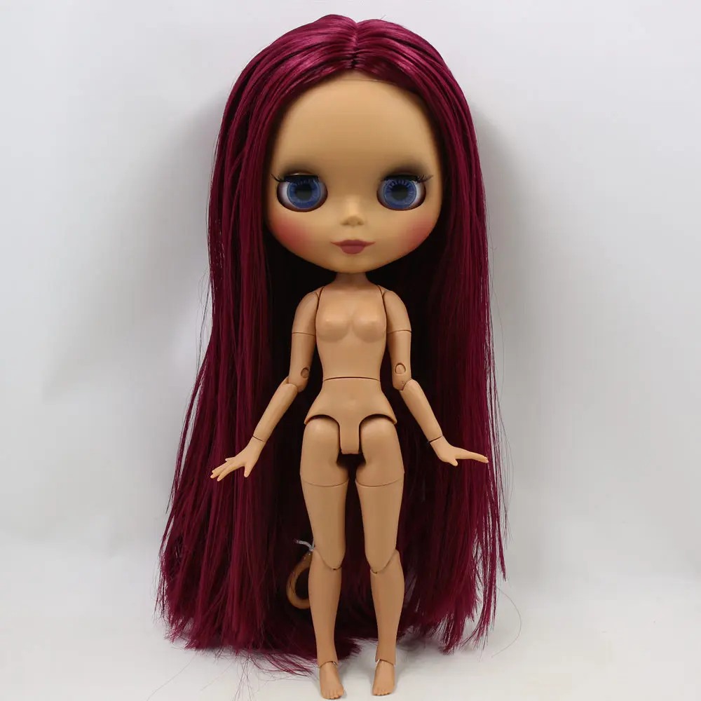 Ледяной DBS Blyth кукольные нет. BL23532 фуксия волосы без челки шарнирное тело черная