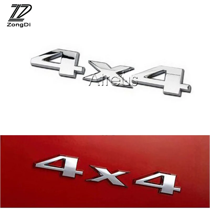 ZD 3D металлические наклейки для автомобиля 4X4 4WD деколи тюнинга Стайлинг Cyter Skoda
