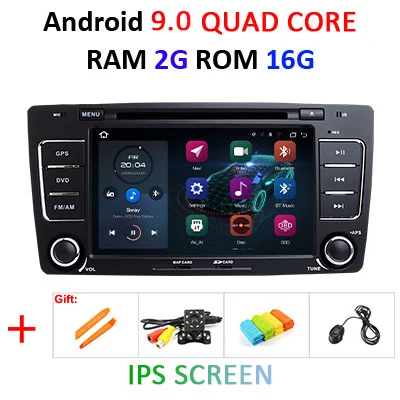 DSP ips 4G 64G Android 9,0 автомобильный dvd-плеер для SKODA Octavia 2009 2010 2011 2012 2013 gps радио приемник навигация магнитофон - Цвет: 9.0 2G 16G IPS