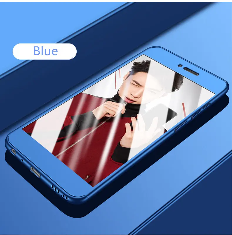 360 Protective Cases For Huawei Enjoy 7S P Smart Full cover Hard pc case for 7 8 Plus Shockproof phone shell Bag |