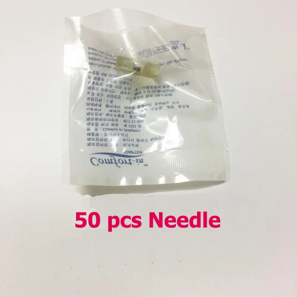 needle-50 pcs 0,5 мл гиалуроновая ручка с 5 шприцами 1 иглой распылитель сыворотка гиалурон инъекции ручка для удаления морщин Подтяжка кожи против старения - Цвет: needle-50 pcs