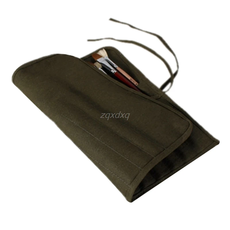 

Brush Bag Artist Watercolor Draw Pen Oil Paint Roll Up Canvas Cases Holder Pouch Whosale&Dropship