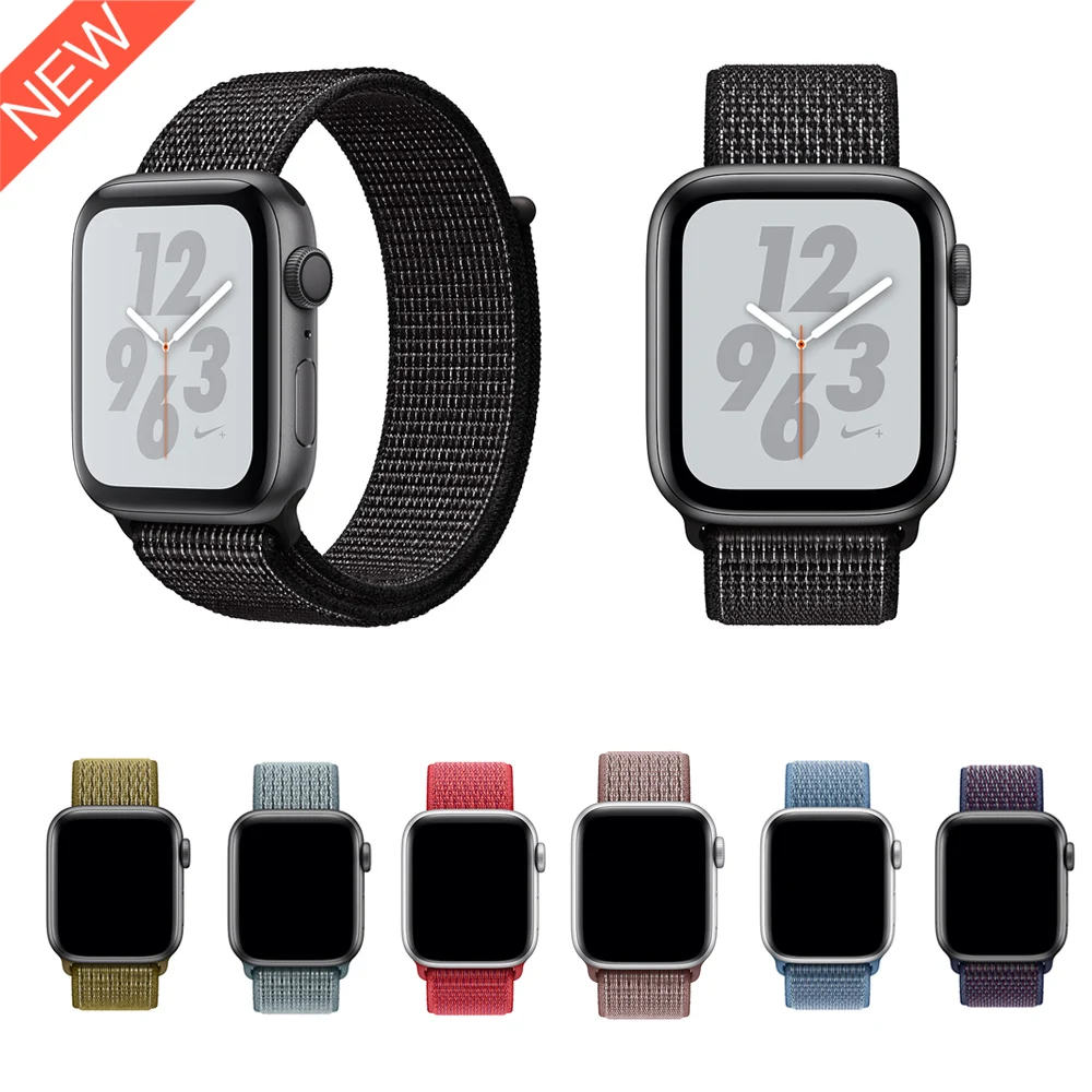 Спортивный ремешок для Apple Watch серии 5 4 44 мм 40 мм Тканый нейлоновый ремешок для Apple Watch 42 мм 38 мм серия 3 2
