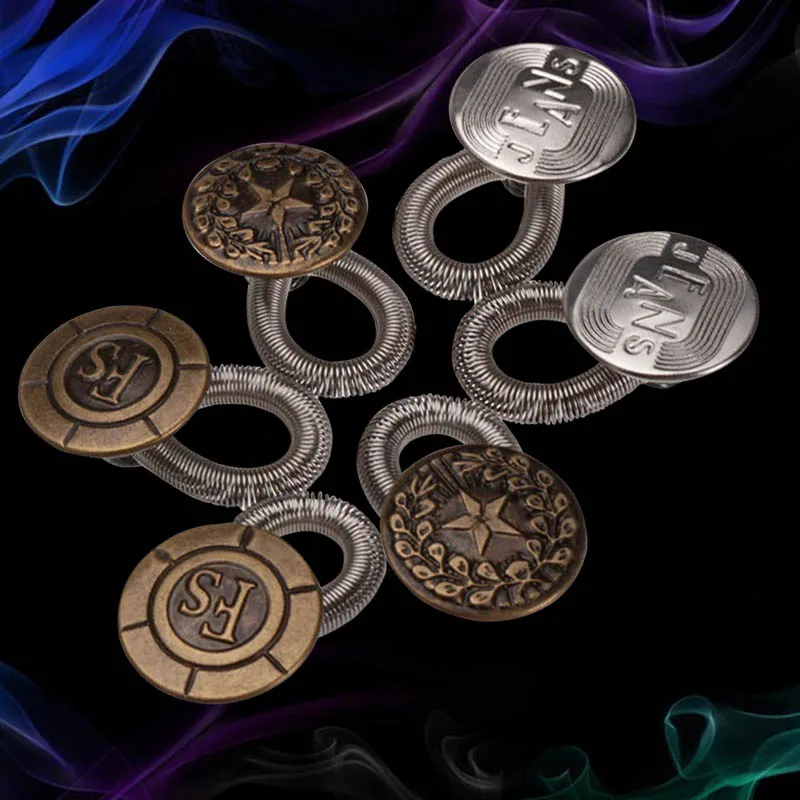 Универсальные 6 шт./лот расширители для джинсов и брюк фиксации талии удлинитель