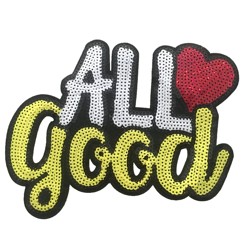 2 шт./лот все хорошие сердца блестящие нашивки для одежды термоклейкие/Пришивные