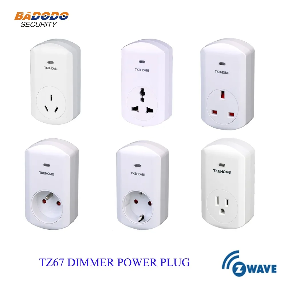 Светильник с разъемом питания Z Wave plus диммер TKBHOME TZ67E TZ67F TZ67G TZ67C для умного дома