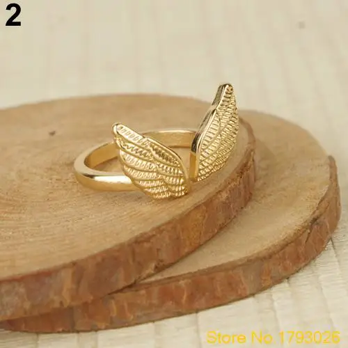 Женская Стильная форма Крыло ангела кольцо манжета открытие для романтического