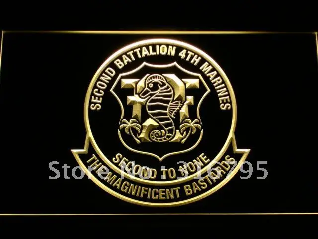 

f119 2nd Battalion 4th Marine Regiment USMC LED Neon Light Signs