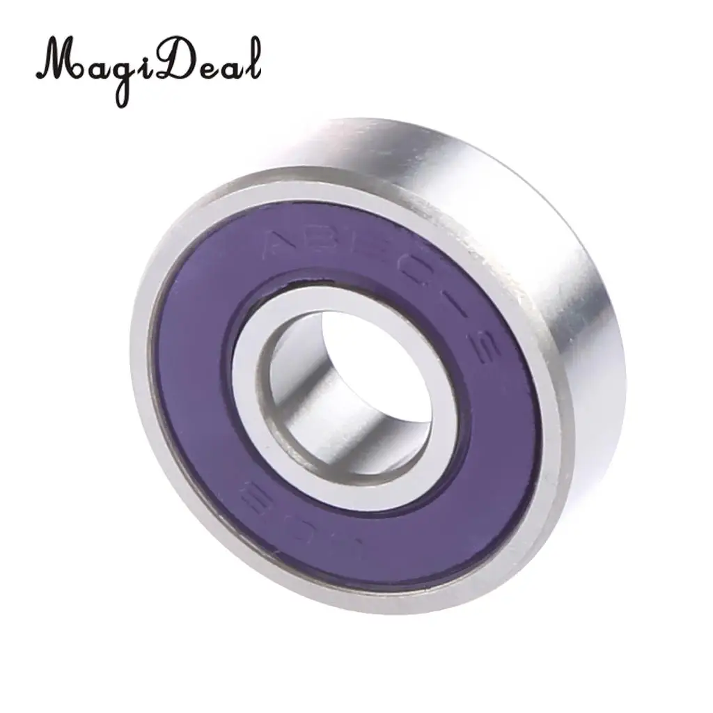 MagiDeal 10 Pieces Baby Scooter Skateboard Bearings ABEC 9 Speed Steel Purple 2.1cm | Спорт и развлечения
