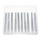 Фреза из вольфрамовой стали с ЧПУ, 2 фрезы с прямым пазом, 17 мм, для дерева, МДФ, ПВХ, режущие инструменты, 10 шт.