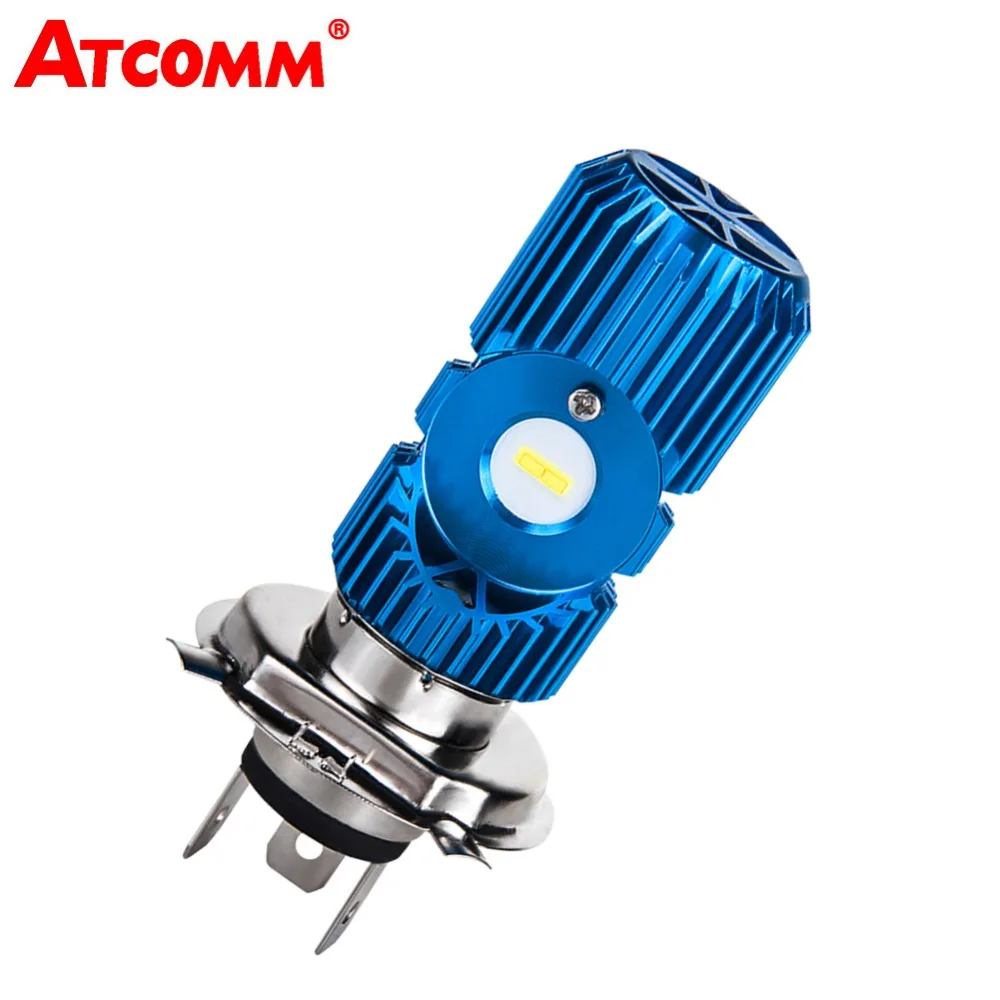 ATcomm светодиодный мотоцикл лампы H4 высокое 12В для ближнего и дальнего света 6500 к COB