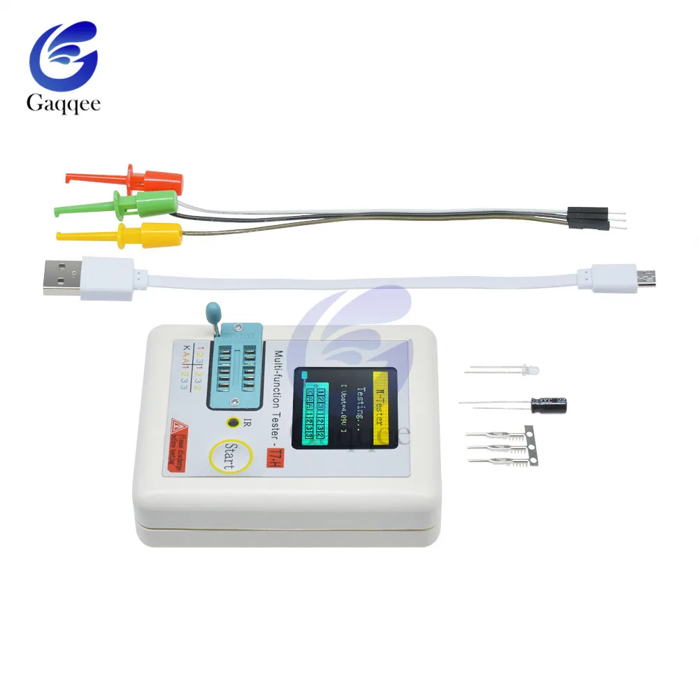 TC-T7-H Транзистор тестер ESR Диод Триод Емкость MOS/PNP/NPN LCR ESR TFT ЖК-экран тестер мультиметр инфракрасного кодирования