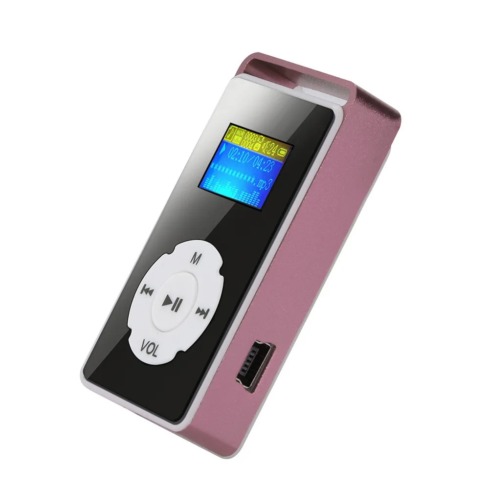 Новая мода цифровой MP3 плеер ЖК-экран Поддержка Micro SD TF карта 32G зеркальный музыкальный медиа