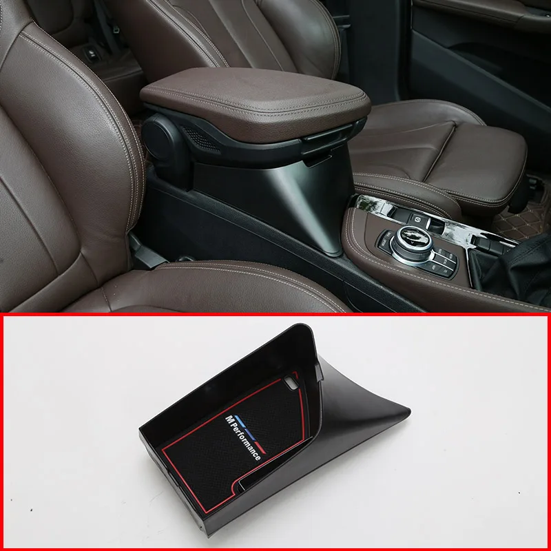 Автомобильный центральный подлокотник контейнер лоток для BMW X1 F48 2016 2019 X2 F47 2018