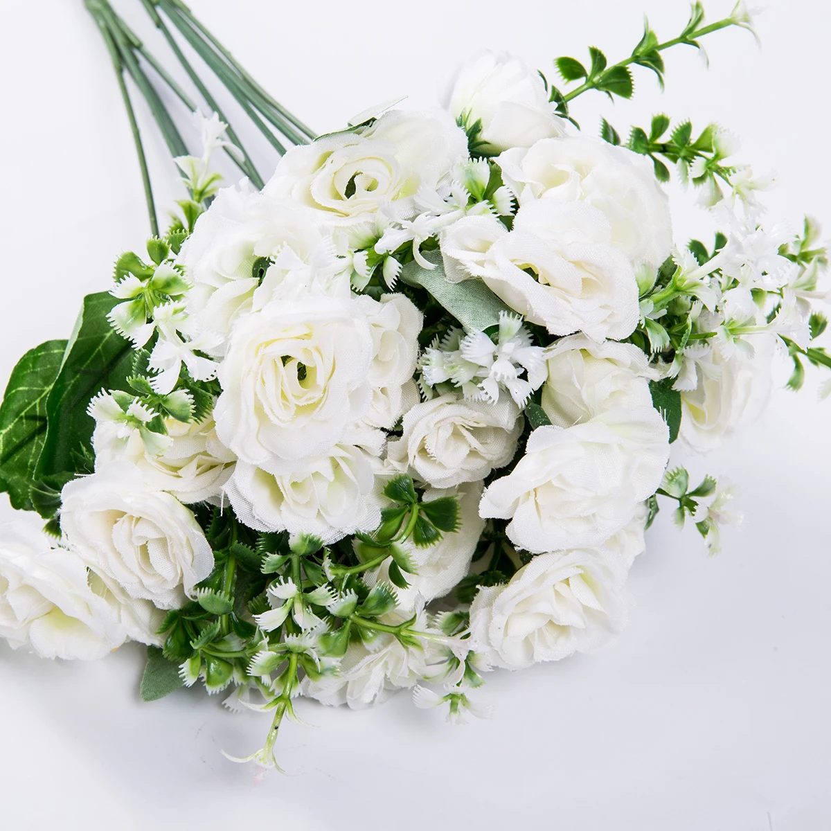 Высокое качество 2019 1 букет Искусственный Мини цветок красная роза Шелковый