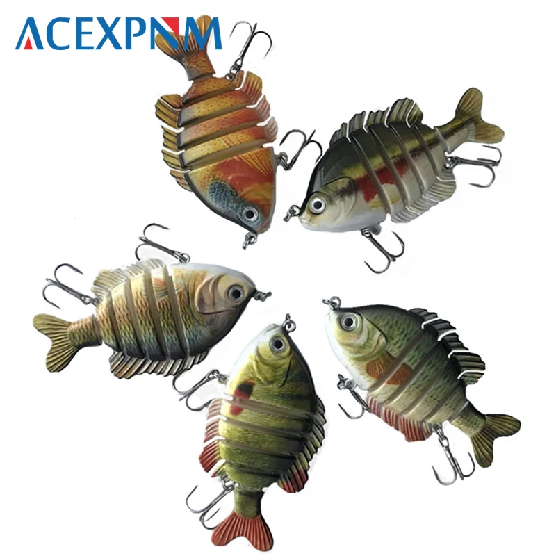 Top Water многосекционная 6 сегментная приманка для окуня Panfish жесткая рыболовная