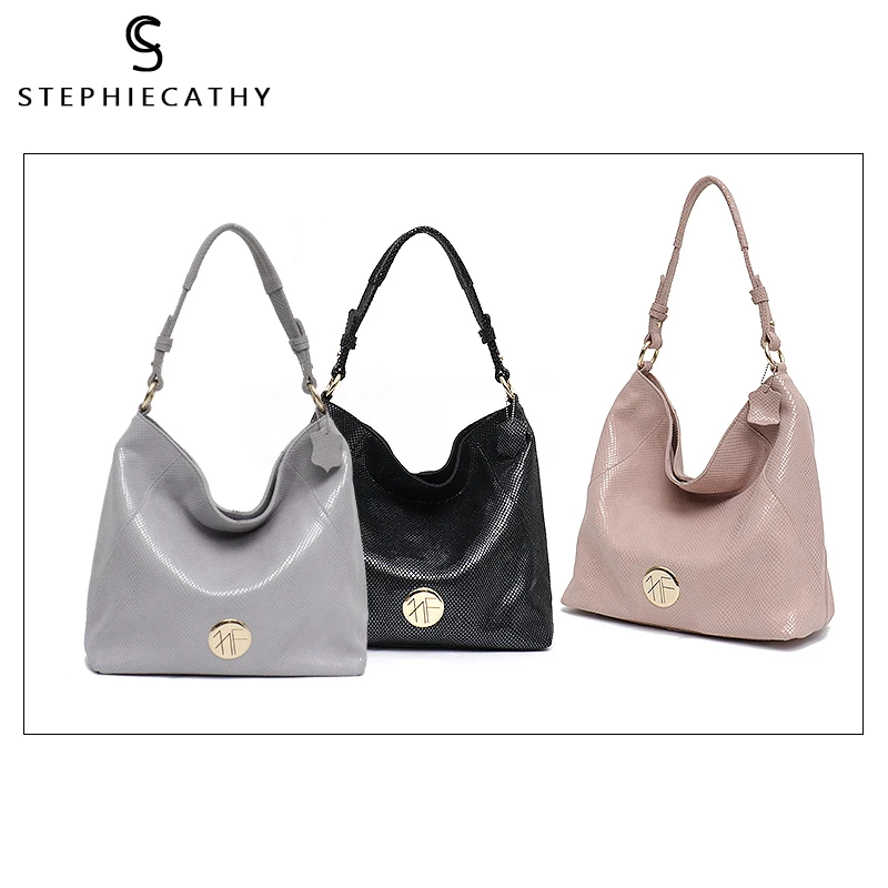 SC женская большая сумка из мягкой кожи через плечо с принтом змеи модная