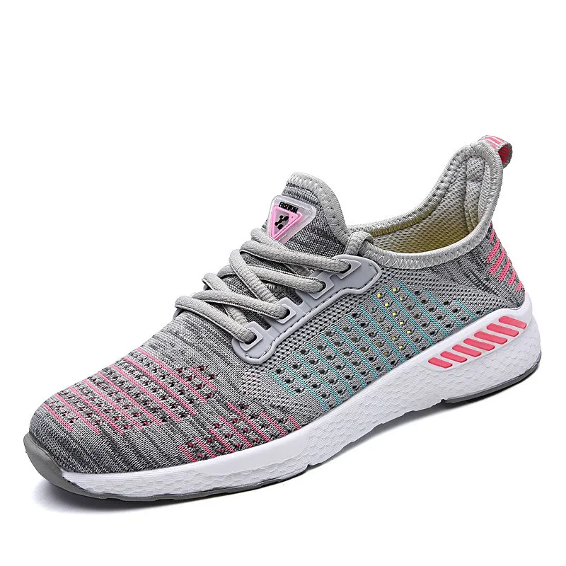 2019 Breathable Casual Men Fashion Sneakers Fly-knitted Shoes Size 39-46 2018 New Arrival Man Walking Footwear | Обувь