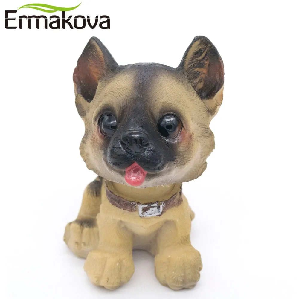 ERMAKOVA 6 шт./компл. Смола собака поплавок статуя щенок кивающая кукла встряхивание
