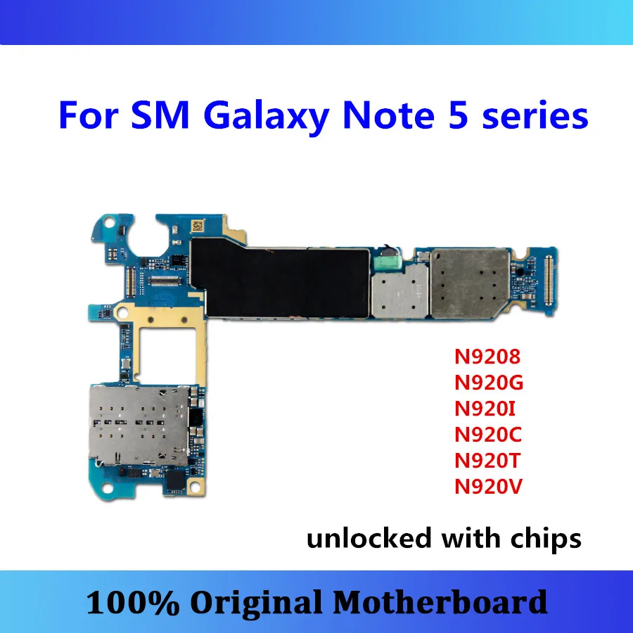 Открыл для samsung Galaxy Note 5 материнская плата N9208/N920G/N920I/N920C/N920T/N920V материнская плата плата логики