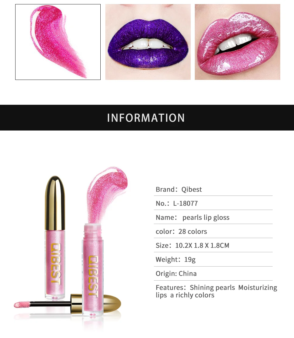 28 Colors Long Lasting Moisturizer Glitter LipGloss Tint Cosmetics Nutritious Shimmer Liquid Lipstick Beauty Lips Makeup maquiag