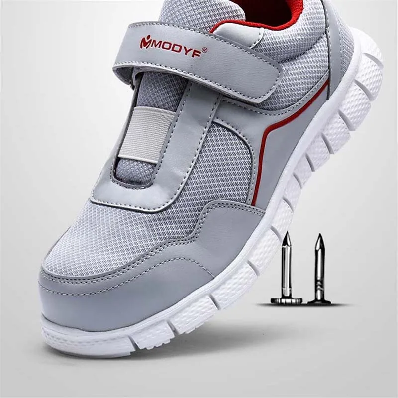 

Men's Outdoor Breathable Mesh Steel Head Shoes Work Safety Shoes Men's Non-slip Anti-piercing Fashion Sports Men's Shoes