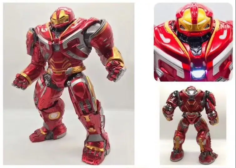 New Hot! 20CM Avengers 3 Infinity War Iron Man Hulkbuster MK44 Armor With LED Light PVC Figure Model Toys Collectible Gift Dolls | Игрушки и