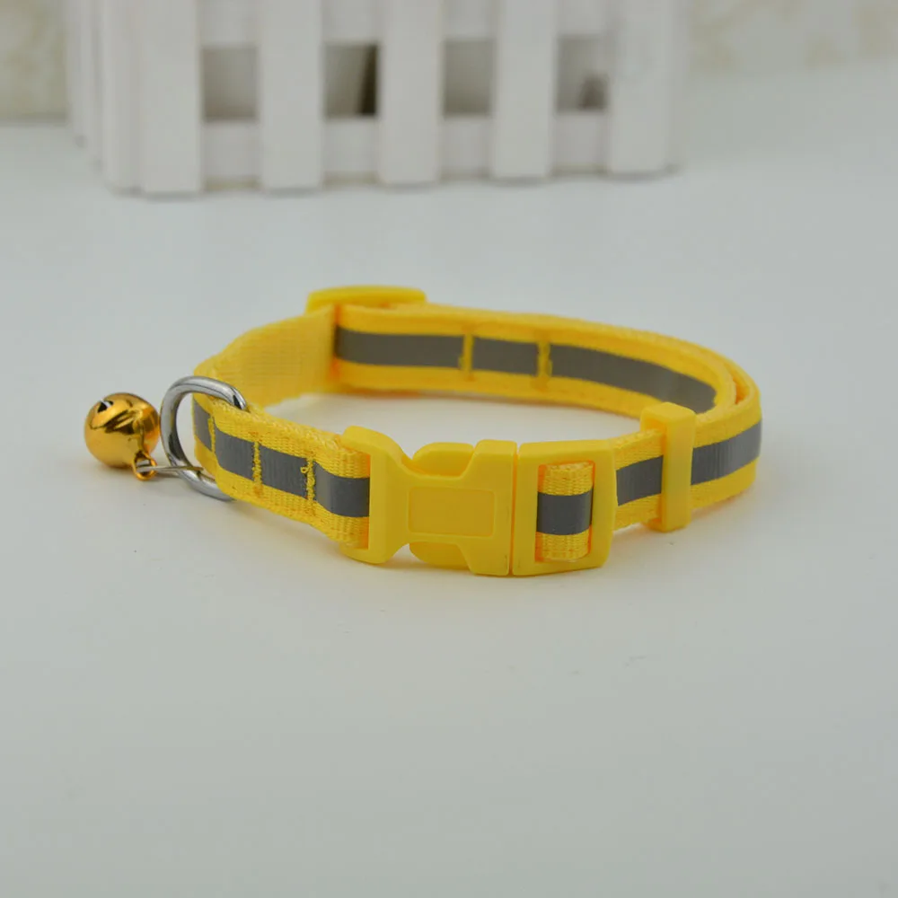 2 размера 6 цветов модный нейлоновый ошейник для собак Светоотражающий кошек и