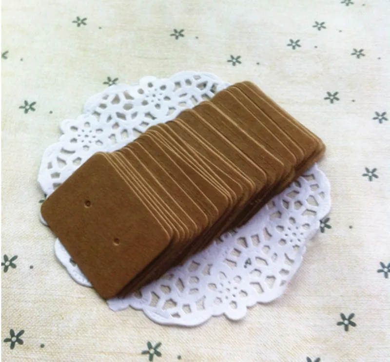 Оптовая 4.5x9.5 см Картон Бланк цена бирка Ретро Крафт Подарков Ханг тег 500 шт./лот|tag