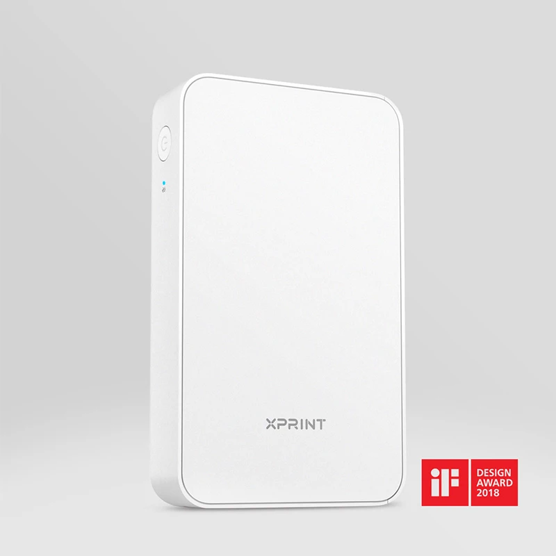 Мобильный принтер Youpin jiyin печатающий фотографии с телефона bluetooth 10 шт. бумага для