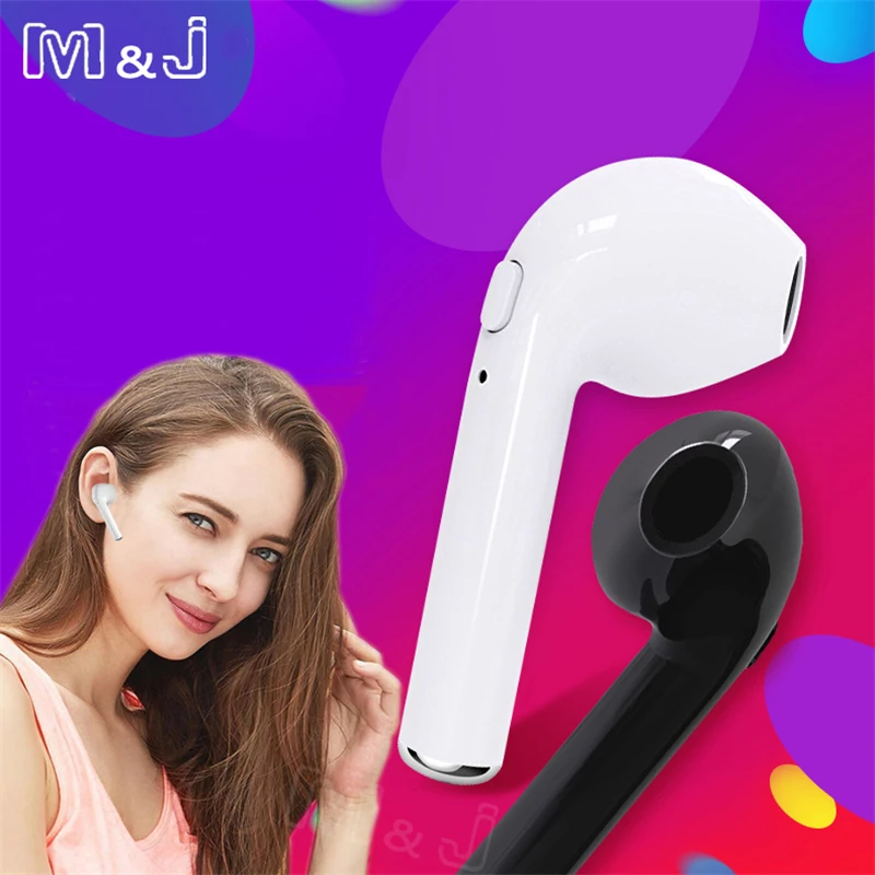 M & J i7s TWS Hearphone Ture Mini беспроводные Bluetooth наушники стерео Музыкальная гарнитура с