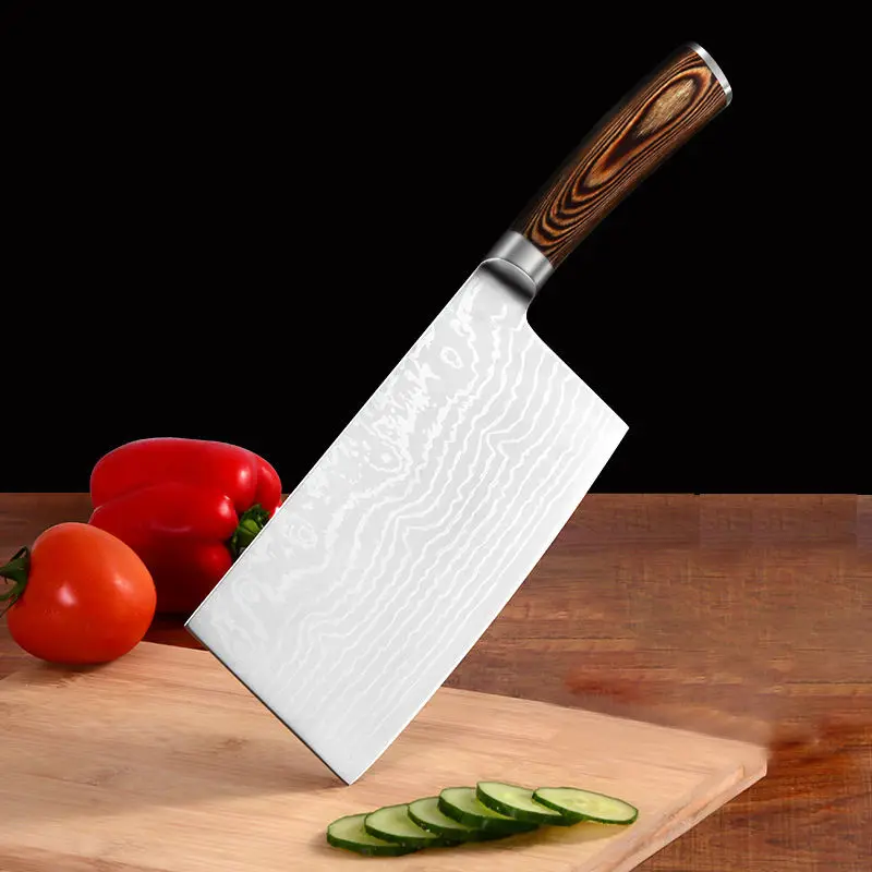 Timhome разделочный нож из нержавеющей стали, кухонный нож, мясник, мясник, кухонные инструменты, китайский нож